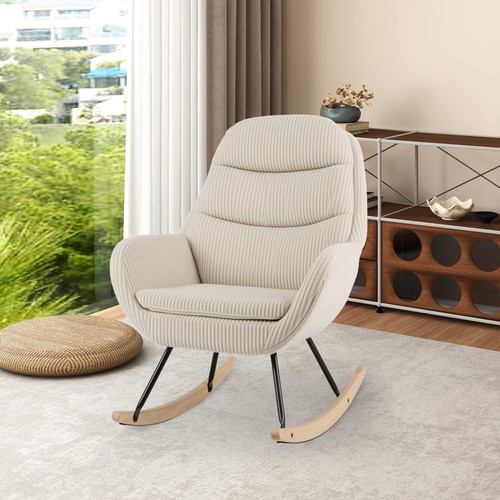 Upholstered rocking chair - rocking,